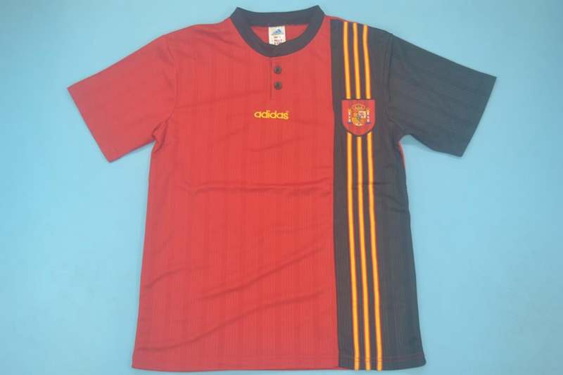 AAA(Thailand) Spain 1996 Home Retro Soccer Jersey