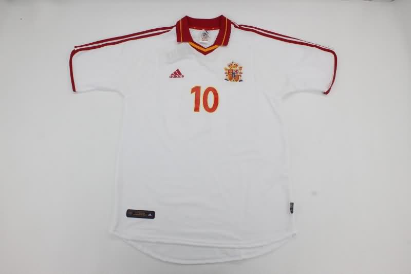 AAA(Thailand) Spain 2000 Away Retro Soccer Jersey