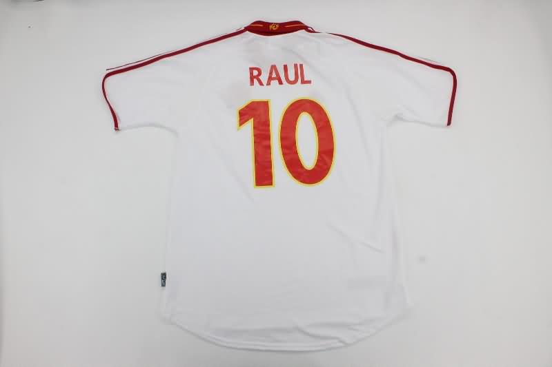 AAA(Thailand) Spain 2000 Away Retro Soccer Jersey