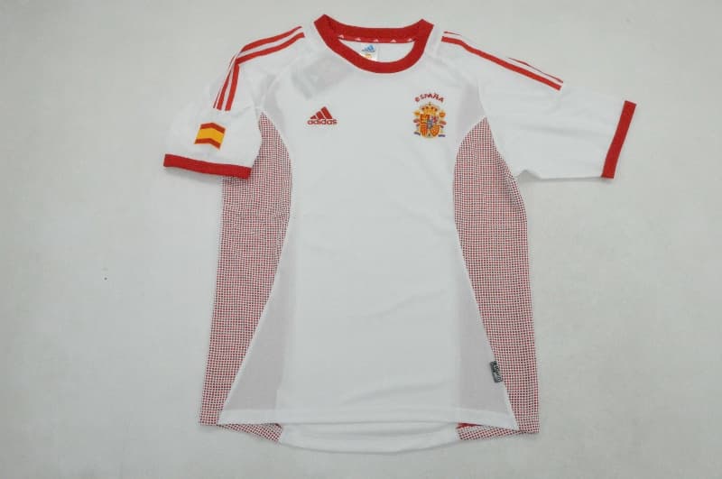 AAA(Thailand) Spain 2002 Away Retro Soccer Jersey AAA(Thailand) Spain 2002 Away Retro Soccer Jersey