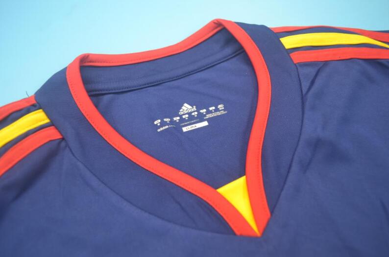 AAA(Thailand) Spain 2010 Away Retro Soccer Jersey(L/S)