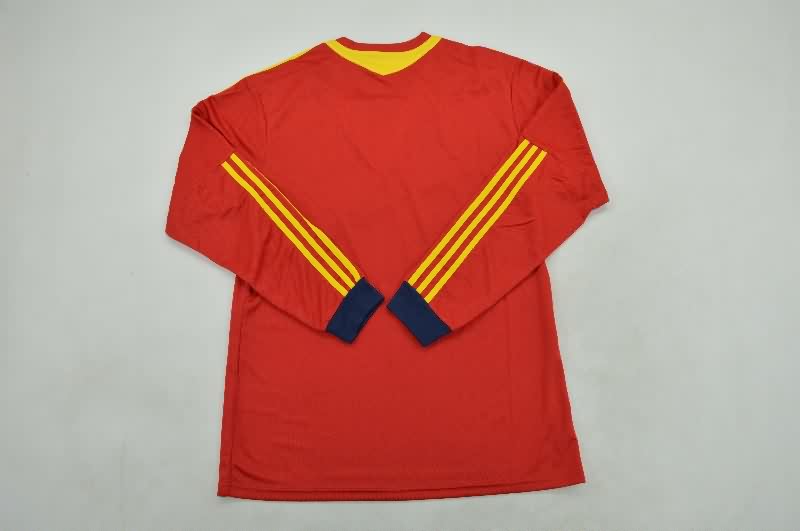 AAA(Thailand) Spain 2013 Home Long Sleeve Retro Soccer Jersey