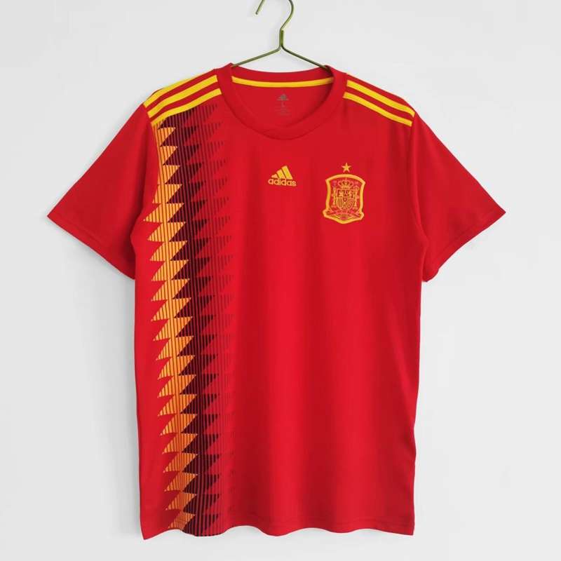 AAA(Thailand) Spain 2018 Home Retro Soccer Jersey