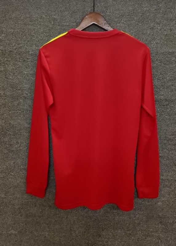 AAA(Thailand) Spain 2018 Home Long Sleeve Retro Soccer Jersey
