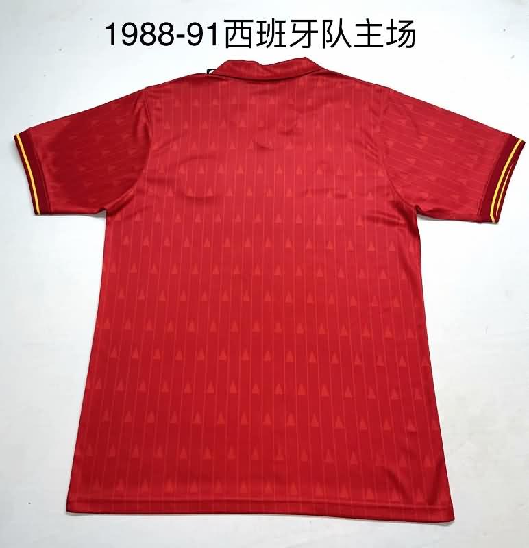 AAA(Thailand) Spain 1988/91 Home Retro Soccer Jersey
