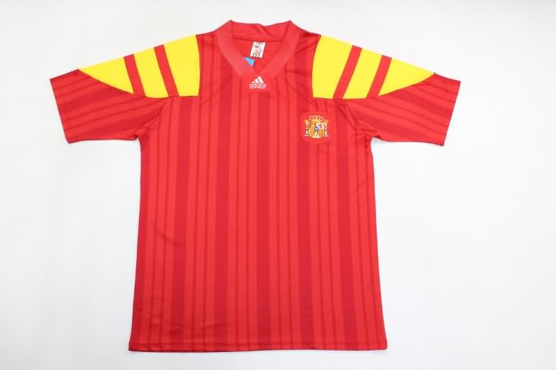 AAA(Thailand) Spain 1992/94 Home Retro Soccer Jersey