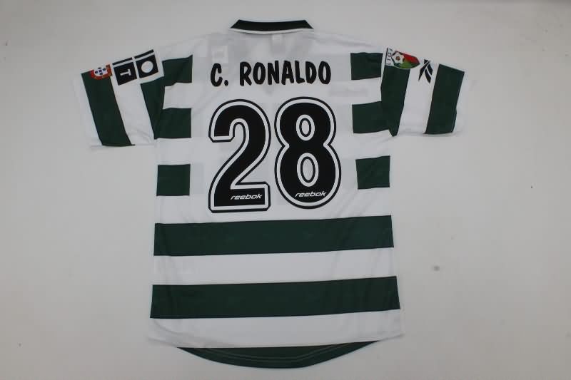 AAA(Thailand) Sporting Lisbon 2000/01 Home Retro Soccer Jersey