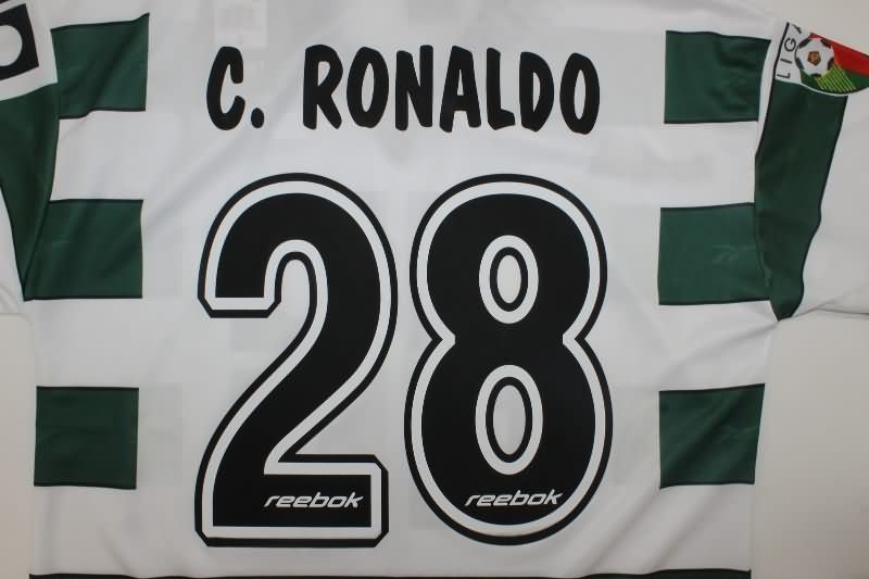 AAA(Thailand) Sporting Lisbon 2000/01 Home Retro Soccer Jersey