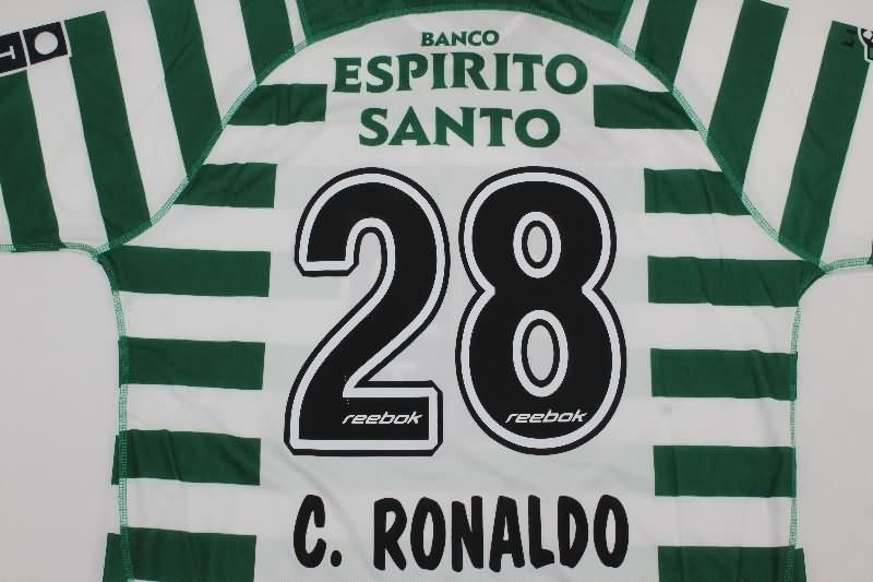 AAA(Thailand) Sporting Lisbon 2003/04 Home Retro Soccer Jersey