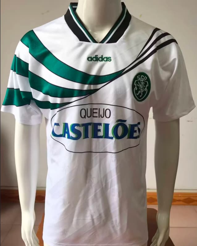 AAA(Thailand) Sporting Lisbon 1994/95 Away Retro Soccer Jersey