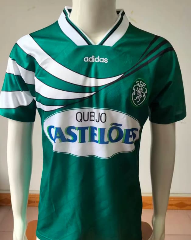 AAA(Thailand) Sporting Lisbon 1994/95 Home Retro Soccer Jersey