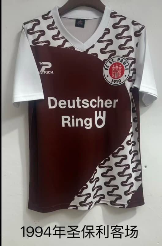 AAA(Thailand) St Pauli 1994 Away Retro Soccer Jersey