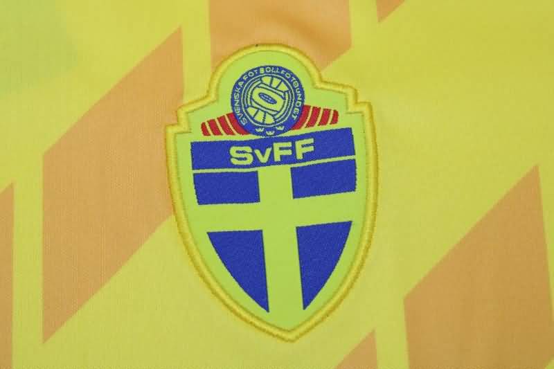 AAA(Thailand) 1988 Sweden Retro Home Soccer Jersey