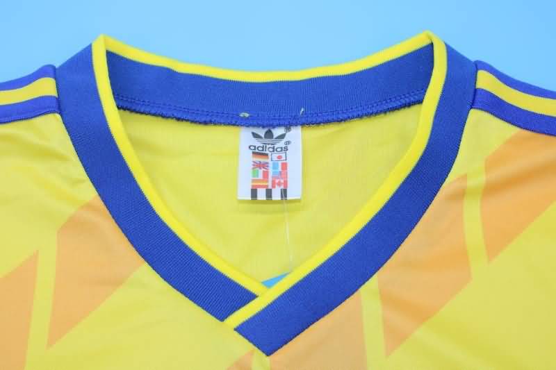 AAA(Thailand) 1988 Sweden Retro Home Soccer Jersey