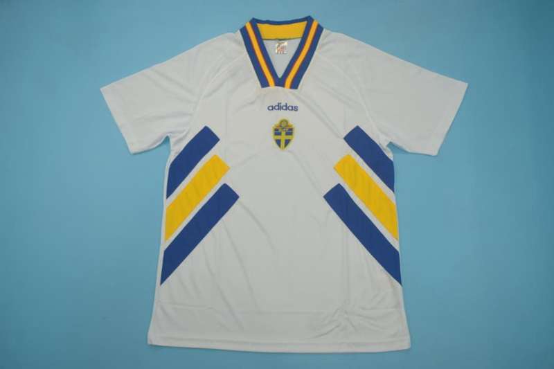 AAA(Thailand) Sweden 1994 Away Retro Soccer Jersey