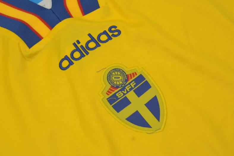 AAA(Thailand) Sweden 1994 Home Retro Soccer Jersey