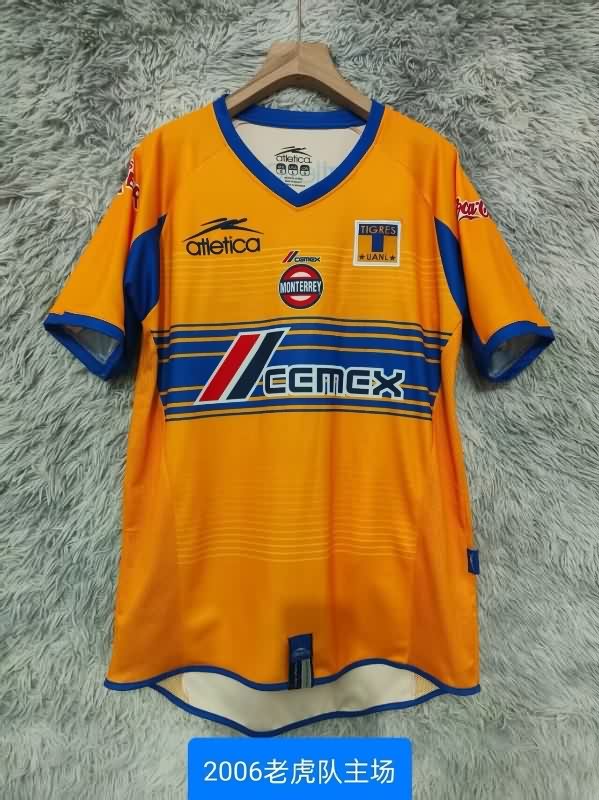 AAA(Thailand) Tigres UANL 2006 Home Retro Soccer Jersey AAA(Thailand) Tigres UANL 2006 Home Retro Soccer Jersey