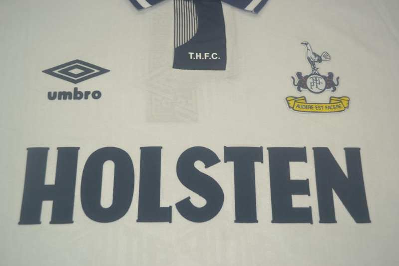 AAA(Thailand) Tottenham Hotspur 1991/93 Home Retro Soccer Jersey