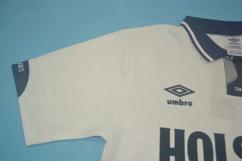 AAA(Thailand) Tottenham Hotspur 1991/93 Home Retro Soccer Jersey