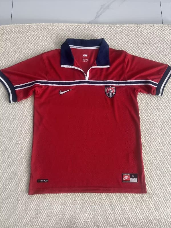 AAA(Thailand) USA 1998 Away Retro Soccer Jersey