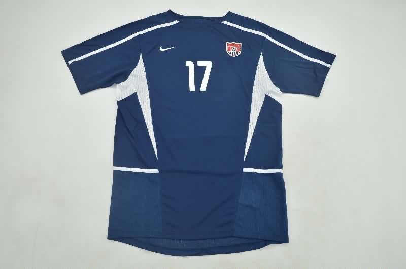 AAA(Thailand) USA 2002 Away Retro Soccer Jersey