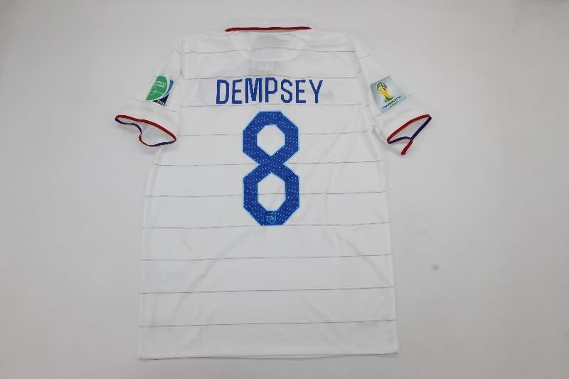 AAA(Thailand) USA 2014 Home Retro Soccer Jersey