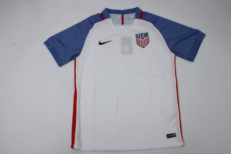 AAA(Thailand) USA 2016 Home Retro Soccer Jersey