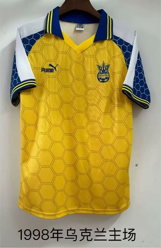 AAA(Thailand) Ukraine 1998 Home Retro Soccer Jersey
