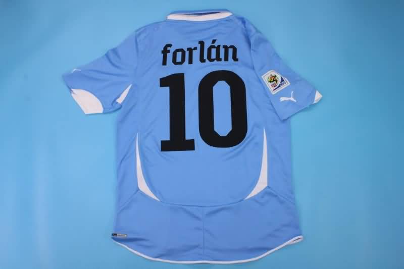 AAA(Thailand) Uruguay 2010/11 Home Retro Soccer Jersey