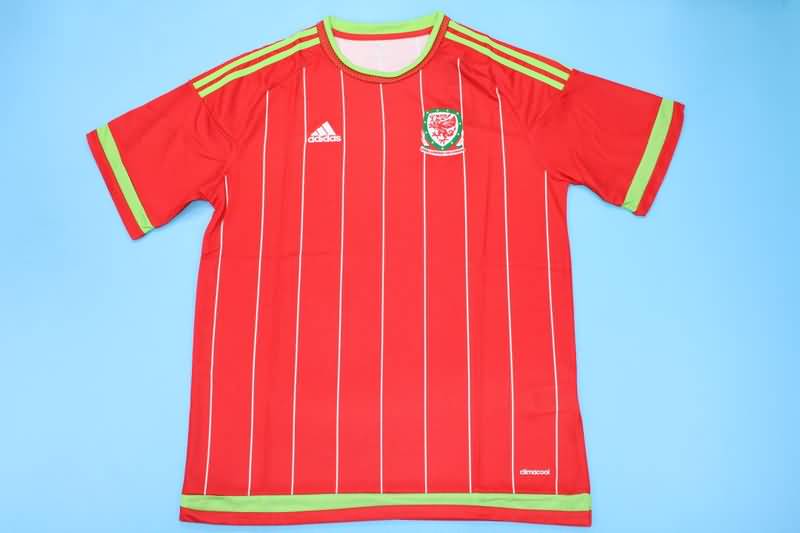 AAA(Thailand) Wales 2015/16 Home Retro Soccer Jersey