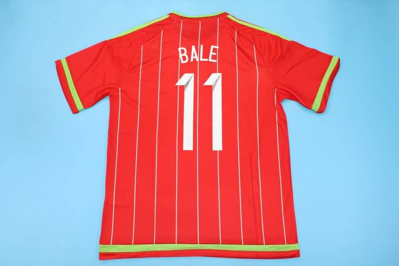 AAA(Thailand) Wales 2015/16 Home Retro Soccer Jersey