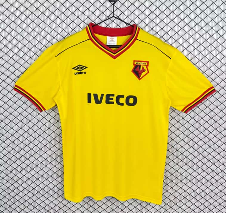 AAA(Thailand) Watford 1982/85 Home Retro Soccer Jersey