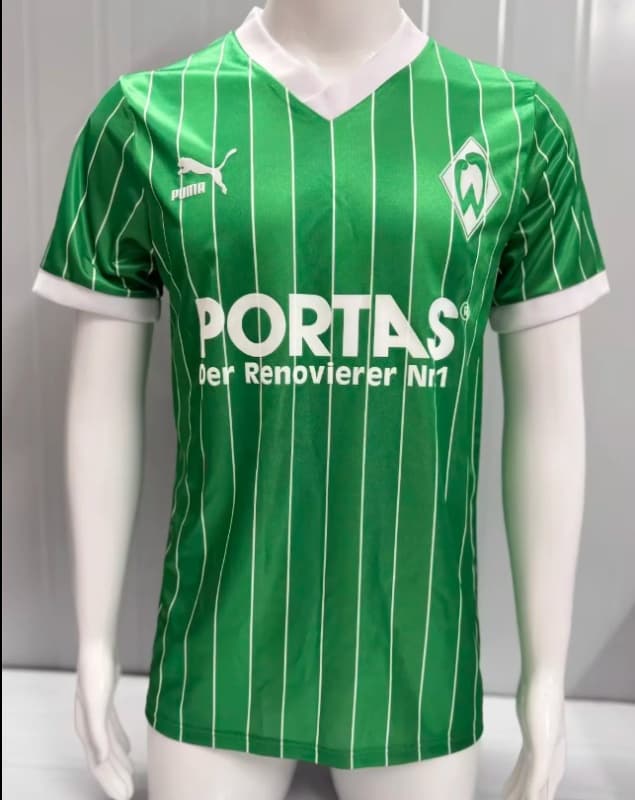 AAA(Thailand) Werder Bremen 1987/88 Away Retro Soccer Jersey AAA(Thailand) Werder Bremen 1987/88 Away Retro Soccer Jersey