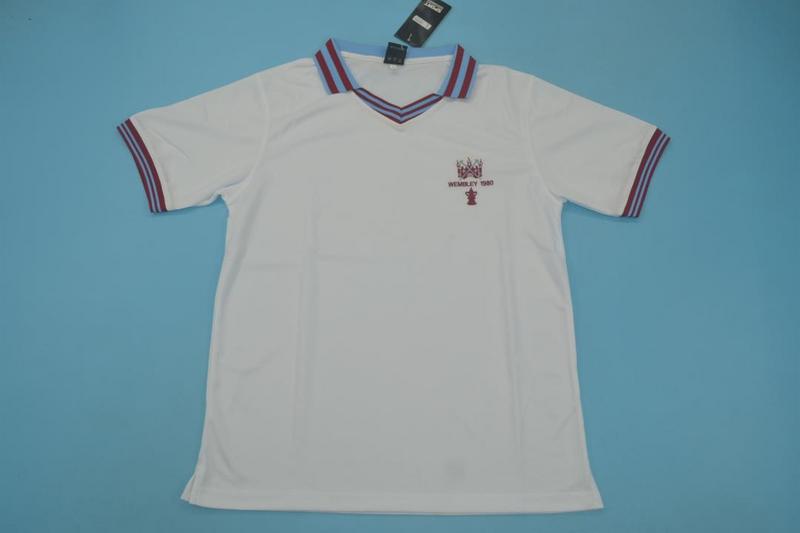 AAA(Thailand) West Ham 1980 Away Retro Soccer Jersey