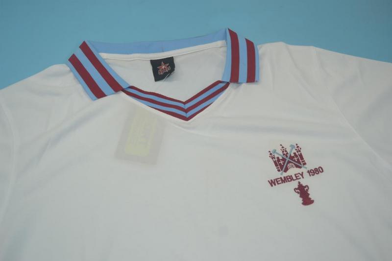 AAA(Thailand) West Ham 1980 Away Retro Soccer Jersey