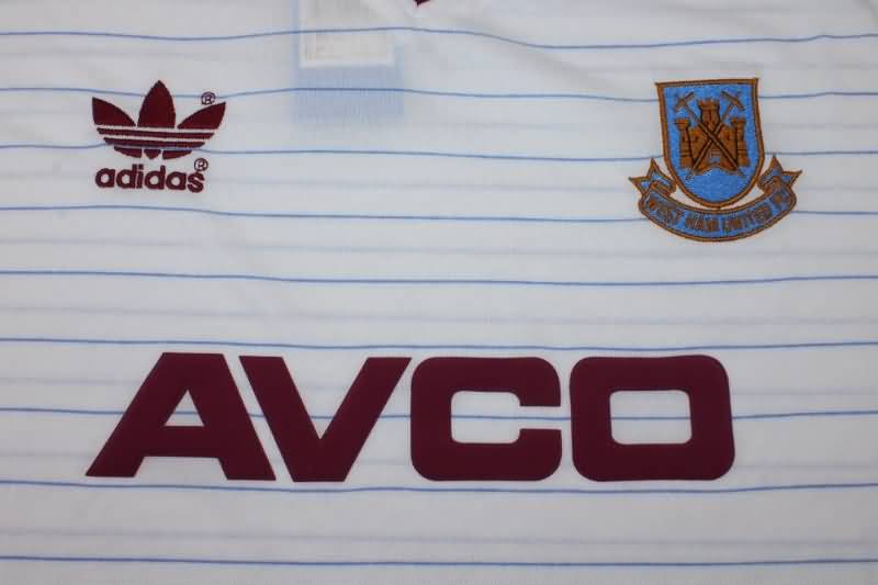 AAA(Thailand) West Ham 1986 Away Retro Soccer Jersey