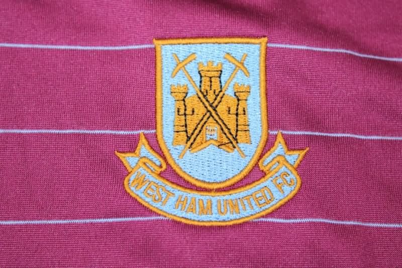 AAA(Thailand) West Ham 1986 Home Retro Soccer Jersey