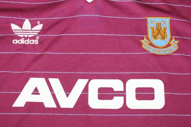 AAA(Thailand) West Ham 1986 Home Retro Soccer Jersey