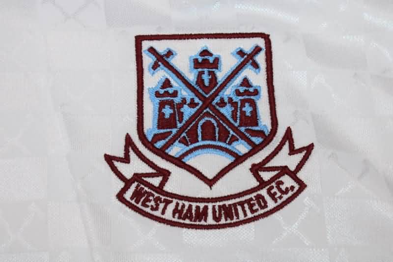 AAA(Thailand) West Ham 1989/90 Away Retro Soccer Jersey