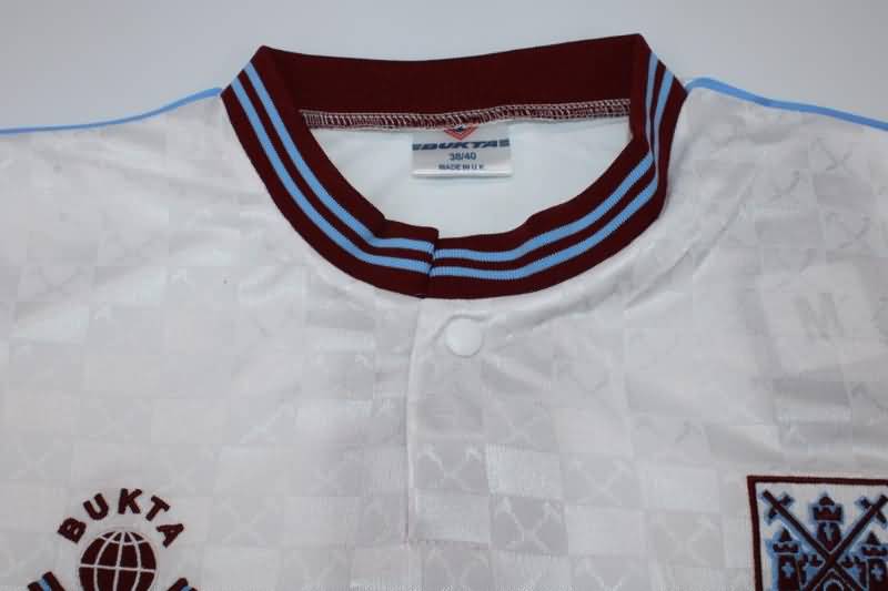 AAA(Thailand) West Ham 1989/90 Away Retro Soccer Jersey