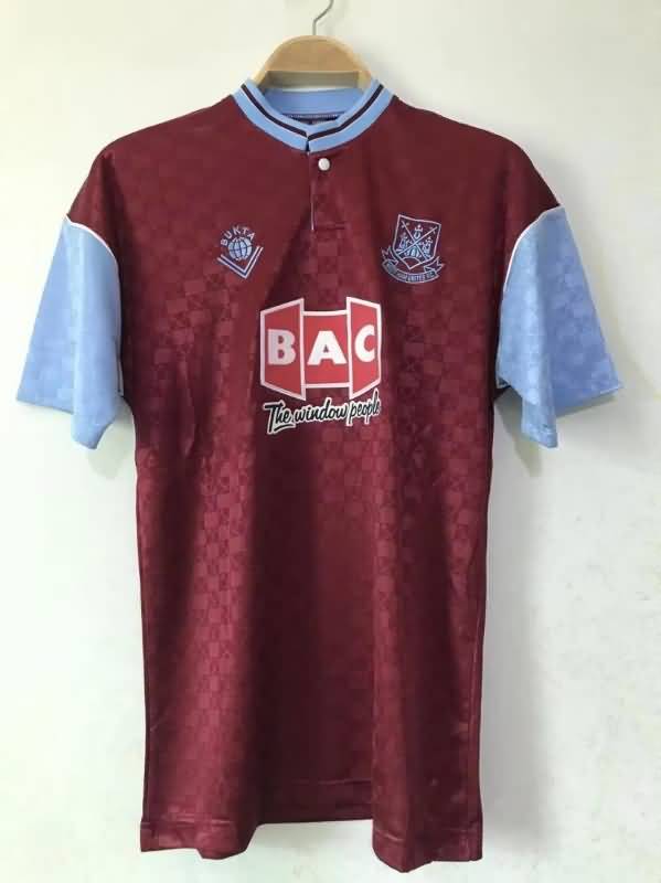 AAA(Thailand) West Ham 1989/90 Home Retro Soccer Jersey