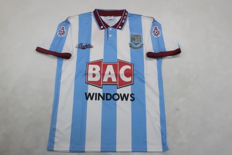 AAA(Thailand) West Ham 1991/92 Away Retro Soccer Jersey