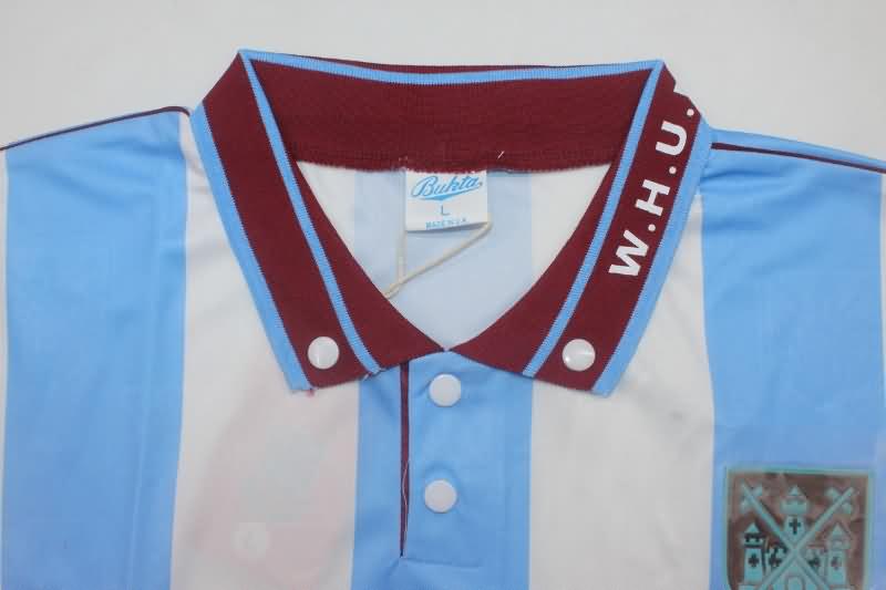 AAA(Thailand) West Ham 1991/92 Away Retro Soccer Jersey