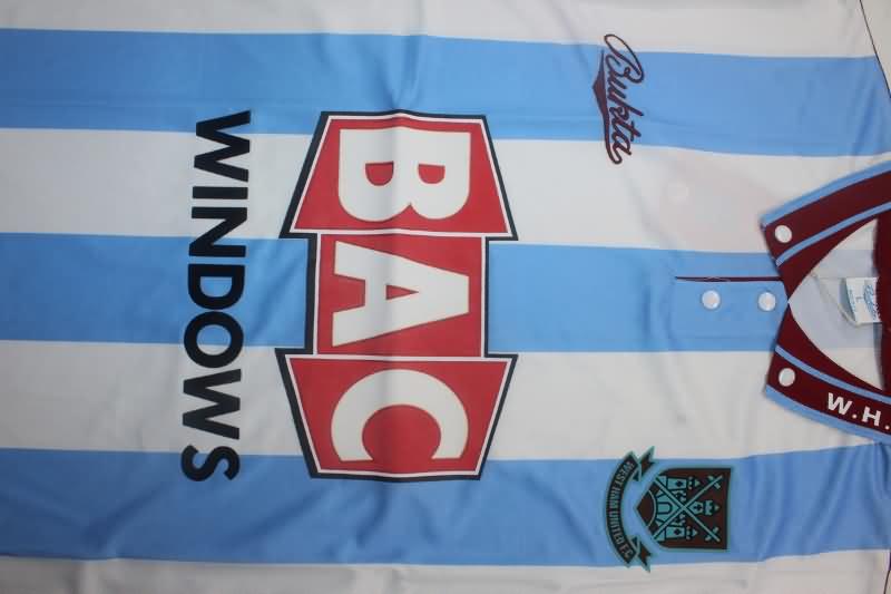 AAA(Thailand) West Ham 1991/92 Away Retro Soccer Jersey