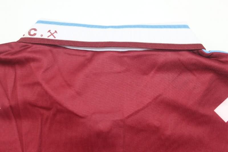 AAA(Thailand) West Ham 1991/92 Home Retro Soccer Jersey