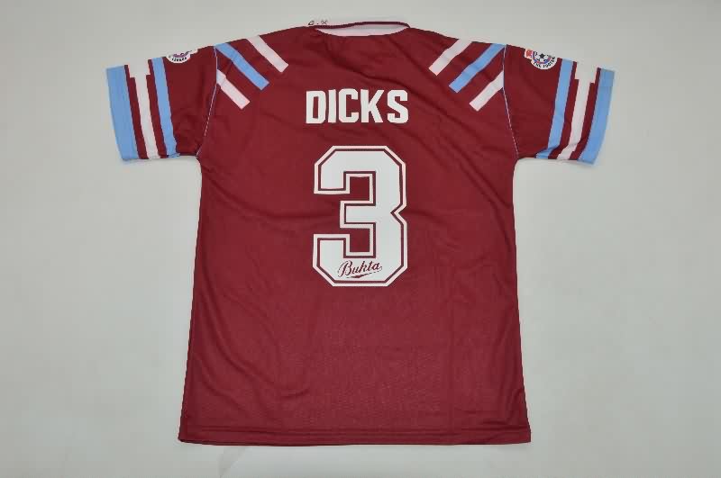 AAA(Thailand) West Ham 1991/92 Home Retro Soccer Jersey