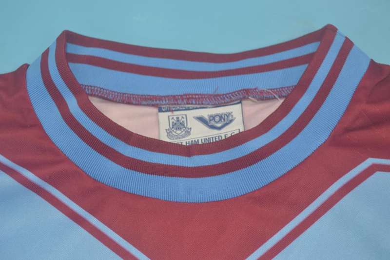 AAA(Thailand) West Ham 1993/95 Home Retro Soccer Jersey