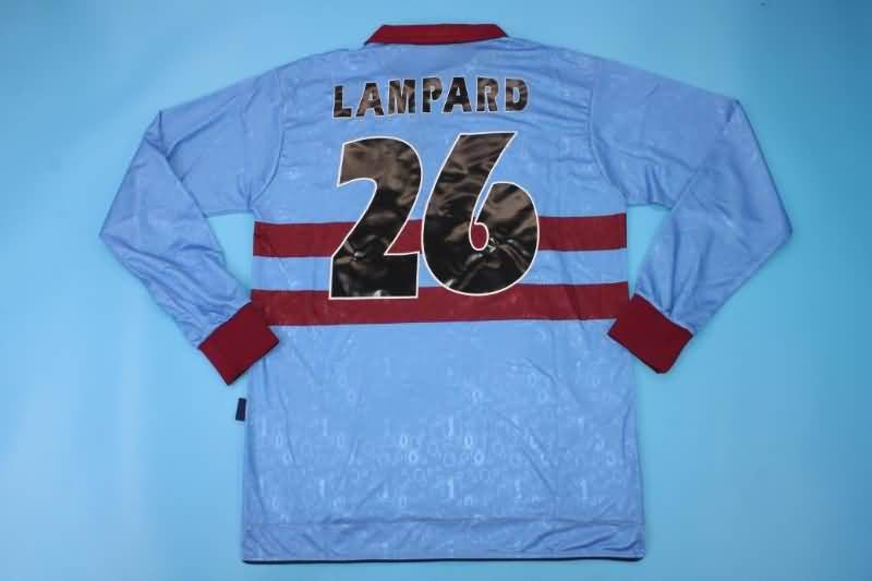 AAA(Thailand) West Ham 1995/97 Away Long Sleeve Retro Soccer Jersey