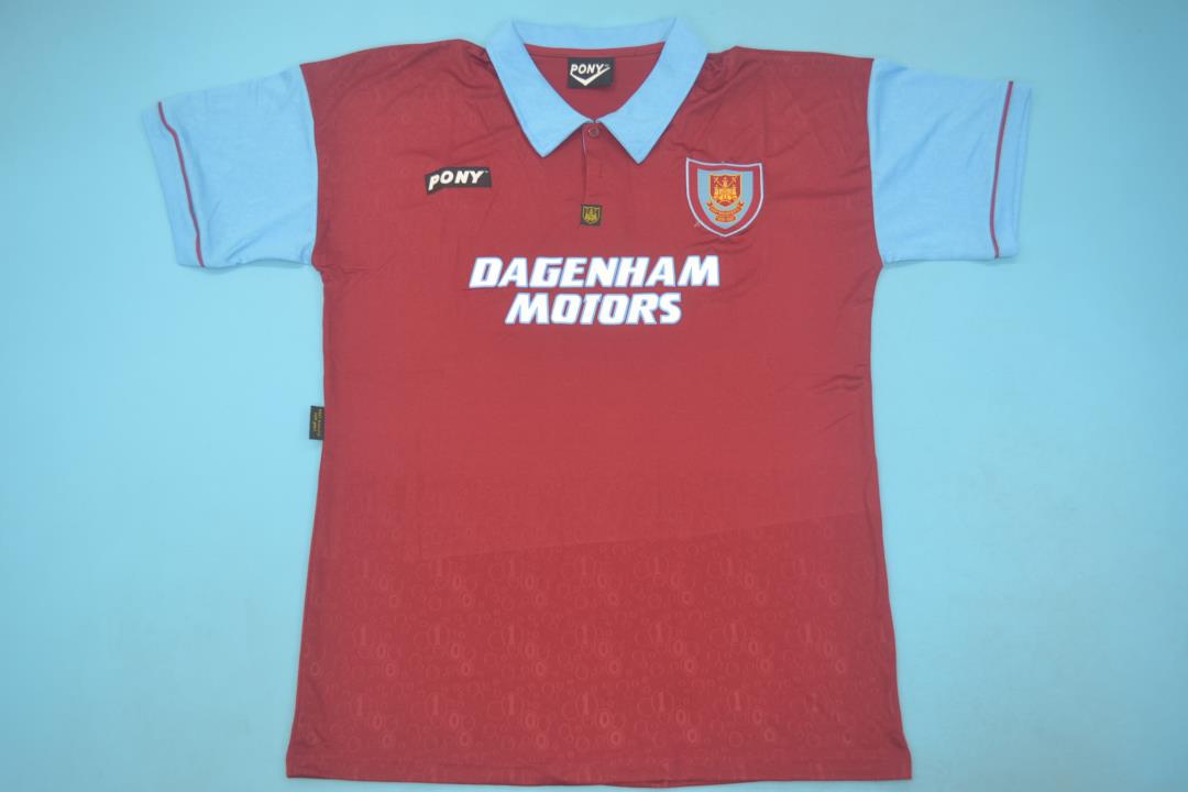 AAA(Thailand) West Ham 1995/97 Home Retro Soccer Jersey