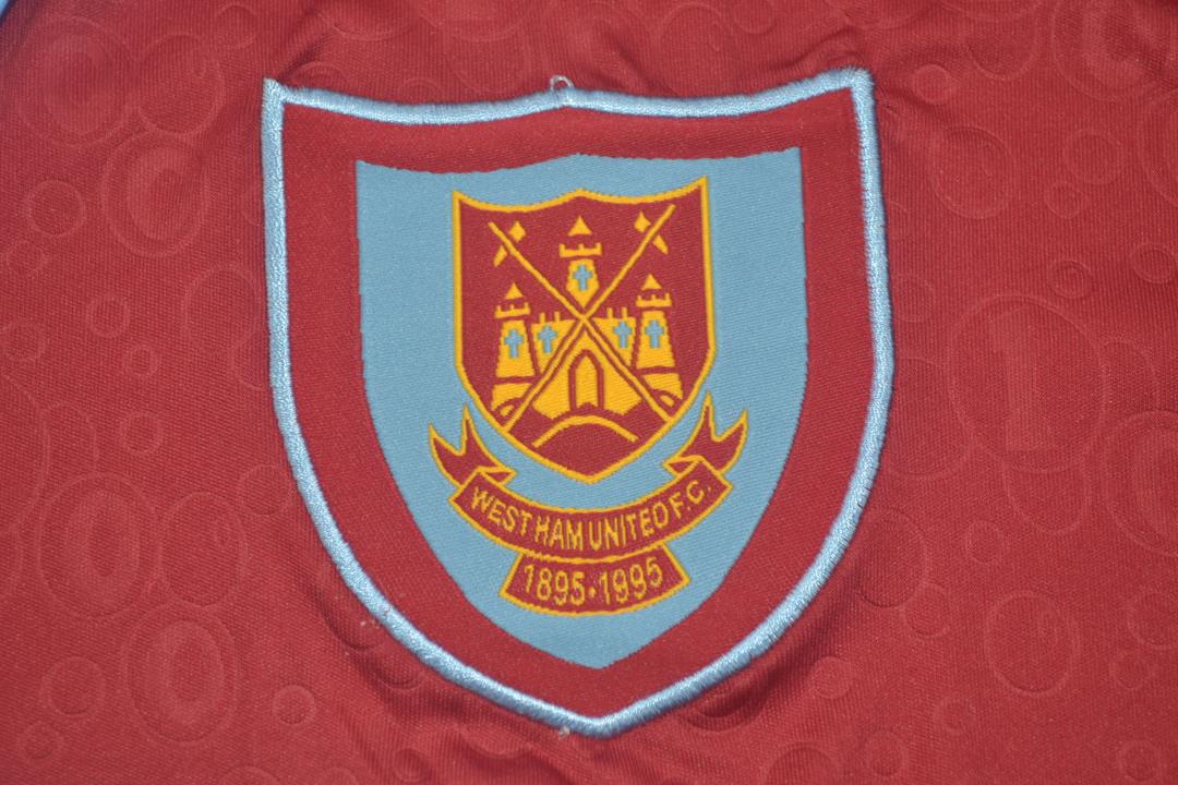 AAA(Thailand) West Ham 1995/97 Home Retro Soccer Jersey